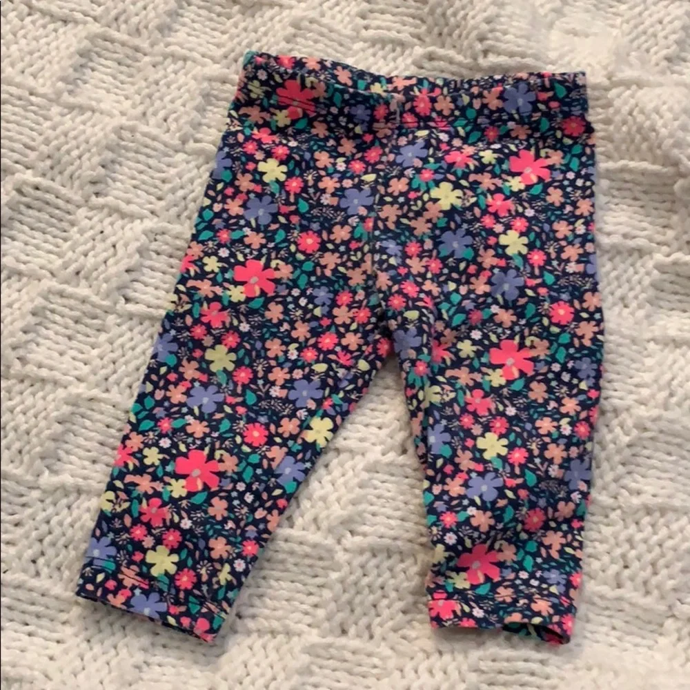 6M Floral Baby Gap Leggings